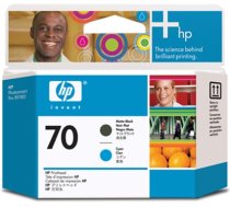 HP 70 Matte Black and Cyan DesignJet Printhead (C9404A)