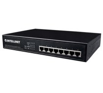 Intellinet 8-Port Gigabit Ethernet PoE+ Switch, 8 x PoE ports, IEEE 802.3at/af Power-over-Ethernet (PoE+/PoE), Endspan, Desktop (Euro 2-pin plug) (560641)