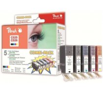 Peach PI100-133 ink cartridge 5 pc(s) Black, Cyan, Magenta, Yellow (PI100-133)