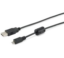 Equip USB 2.0 Type A to Micro-B Cable, 1.8m , Black (128551)