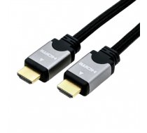 ROLINE HDMI High Speed Cable + Ethernet, M/M, black /silver, 2.0 m (11.04.5851)