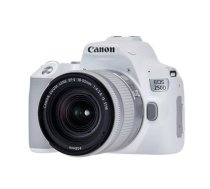 Canon EOS 250D + EF-S 18-55mm f/4-5.6 IS STM SLR Camera Kit 24.1 MP CMOS 6000 x 4000 pixels White (3458C001)