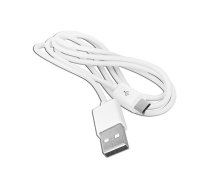 USB - Micro USB datu pārraides un lādēšanas kabelis 1m balts LX8445 (5902270719482)