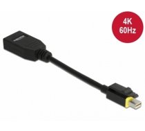 Delock Mini DisplayPort 1.4 zu DisplayPort Adapter mit Einrastfunktion 8K 60 Hz (65978)