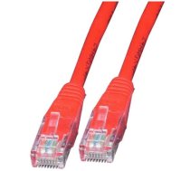 Intellinet Network Patch Cable, Cat5e, 5m, Red, CCA, U/UTP, PVC, RJ45, Gold Plated Contacts, Snagless, Booted, Lifetime Warranty, Polybag (319843)