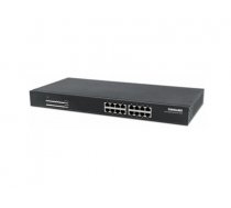 Intellinet 16-Port Gigabit Ethernet PoE+ Switch, 16 x PoE ports, IEEE 802.3at/af Power-over-Ethernet (PoE+/PoE), Endspan, Rackmount (Euro 2-pin plug) (560993)