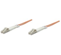 Intellinet Fiber Optic Patch Cable, OM2, LC/LC, 3m, Orange, Duplex, Multimode, 50/125 µm, LSZH, Fibre, Lifetime Warranty, Polybag (470322)