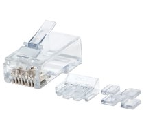 Intellinet RJ45 Modular Plugs Pro Line, Cat6, UTP, 3-prong, for solid wire, 50 µ gold-plated contacts, 80 pack (790536)
