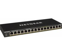 Netgear GS316P Unmanaged Gigabit Ethernet (10/100/1000) Power over Ethernet (PoE) Black (GS316P-100EUS)