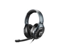 MSI IMMERSE GH50 7.1 Virtual Surround Sound RGB Gaming Headset 'Black with Ambient Dragon Logo, RGB Mystic Light, USB, inline audio controller, 40mm Drivers, detachable Mic' (IMMERSE GH50)