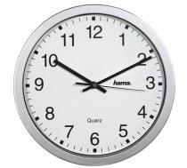 Hama CWA100 Quartz clock Circle Silver, White (186411)