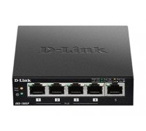 D-Link DES-1005P/E network switch Unmanaged L2 Fast Ethernet (10/100) Power over Ethernet (PoE) Black (DES-1005P/E)