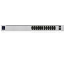 Ubiquiti Networks UniFi USW-24-POE 24-Port PoE Managed L2/L3 Gigabit Ethernet (10/100/1000) Power over Ethernet (PoE) 1U Silver (3567B70ABF94962DF4728A27835316AFC0E06C7F)
