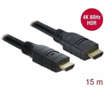 Delock Active HDMI Cable 4K 60 Hz 15 m (85285)