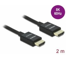 Delock Koaxiales High Speed HDMI Kabel 48 Gbps 8K 60 Hz schwarz 2 m (85385)