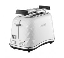 DELONGHI Brillante Toaster CTJ 2103.W 900W, Crum tray, Defrost, White (CTJ2103.W)