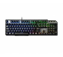 MSI VIGOR GK50 ELITE Mechanical Gaming Keyboard 'UK-Layout, KAILH Box-White Switches, Per Key RGB Light LED Backlit, Tactile, Floating Key Design, Water Resistant, Center' (S11-04US256-CLA)