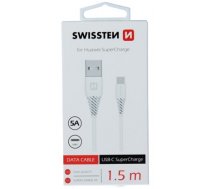 Swissten 5A Super Fast Charge for Huawei USB-C Data and Charging Cable 1.5m (SW-BA-TYPC-15M-W)