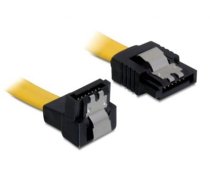 Delock cable SATA 10cm downstraight metal  yellow (82469)