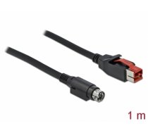 Delock PoweredUSB cable male 24 V to Mini-DIN 3 pin male 1 m for POS printers and terminals (85945)