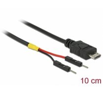 Delock USB Power Cable Micro-B to 2 x pin header male separate power 10 cm (85406)