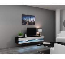 Cama TV stand VIGO NEW 30/180/40 black/white gloss (6F11F9434A7FA02AC4A11D5658ADB6971883EE3B)