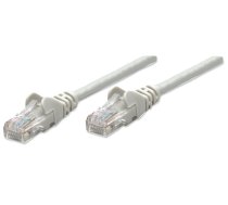 Intellinet Network Patch Cable, Cat5e, 0.5m, Grey, CCA, U/UTP, PVC, RJ45, Gold Plated Contacts, Snagless, Booted, Lifetime Warranty, Polybag (318228)