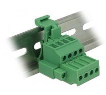 Delock Terminal block set for DIN rail 4 pin with screw lock (65936)