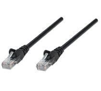 Intellinet Network Patch Cable, Cat5e, 2m, Black, CCA, U/UTP, PVC, RJ45, Gold Plated Contacts, Snagless, Booted, Lifetime Warranty, Polybag (320757)