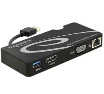 Delock Adapter USB 3.0  HDMI  VGA + Gigabit LAN + USB 3.0 (62461)