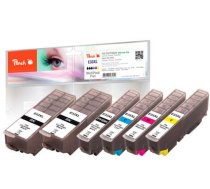 Peach PI200-422 ink cartridge 6 pc(s) Compatible Black, Cyan, Magenta, Photo black, Yellow (PI200-422)