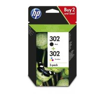 HP 302 2-pack Black/Tri-color Original Ink Cartridges (X4D37AE#301)