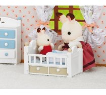 Sylvanian Families Chocolate Rabbit Baby Set (Baby Bed) (5017)