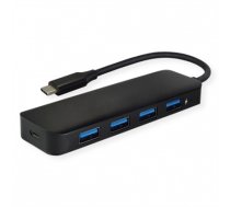 VALUE USB 3.2 Gen 1 Hub, 4 Ports, Type C Connection Cable (14.99.5039)