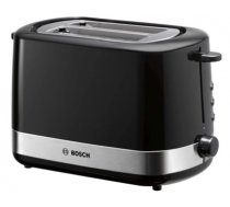 Bosch TAT7403 toaster 2 slice(s) 800 W Black, Stainless steel (TAT7403)