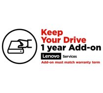 Lenovo Keep Your Drive Add On - Extended service agreement - 1 year - for ThinkCentre M90, M900, M90n-1 IoT, M90q Gen 3, M910, M920, M93 5PS0V07827