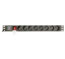 Gembird EG-PDU-014-C14 power distribution unit (PDU) 8 AC outlet(s) 1U Black (9FFB8FC3DDCAD7A7E9DE53CD2E3091AA88225E74)