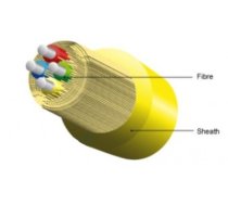 Iekštelpu 4 Optisko šķiedru kabelis / SM/ G657.A/ Yellow  LSZH jacket /1507 meter (NO-4F-LSZH-1507)