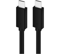 Platinet cable USB-C - USB-C 5A 100W 1m, black (PUCC5A1B) (45578)