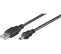 Kabel USB MicroConnect USB-A - miniUSB 10 m Czarny (USBAMB510) (USBAMB510)