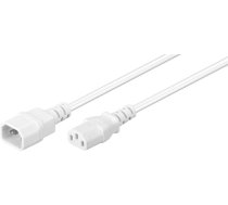 Kabel zasilający MicroConnect Power Cord C13 - C14 1m White (PE040610W)