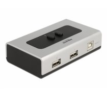 Delock Switch USB 2.0 with 1 x Type-B female to 2 x Type-A female manual bidirectional (87760)