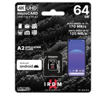 Goodram IRDM MicroSDXC 64GB + Adapter (IR-M2AA-0640R12)