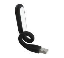RoGer USB Silicone Lamp Flexible LED Light Black (RO-MINI-LIGHT-BK)