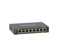 NETGEAR 8-Port Gigabit Ethernet High-Power PoE+ Plus Switch (GS308EPP) Managed L2/L3 Gigabit Ethernet (10/100/1000) Power over Ethernet (PoE) Black (GS308EPP-100PES)