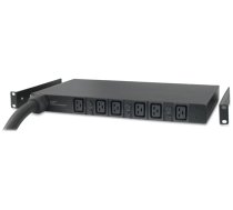 APC Basic Rack PDU AP7526 power distribution unit (PDU) 6 AC outlet(s) 1U Black (AP7526)