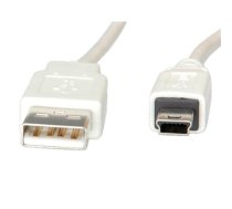 VALUE USB 2.0 Cable, Type A - 5-Pin Mini 0.8 m (11.99.8708)