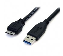 StarTech.com 0.5m (1.5ft) Black SuperSpeed USB 3.0 Cable A to Micro B - M/M (USB3AUB50CMB)