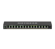 NETGEAR 16-Port High-Power PoE+ Gigabit Ethernet Plus Switch (231W) with 1 SFP port (GS316EPP) Managed Gigabit Ethernet (10/100/1000) Power over Ethernet (PoE) Black (GS316EPP-100PES)