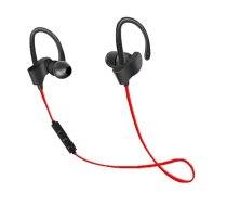 Słuchawki Bluetooth sportowe Czarno-czerwone (EH188R)